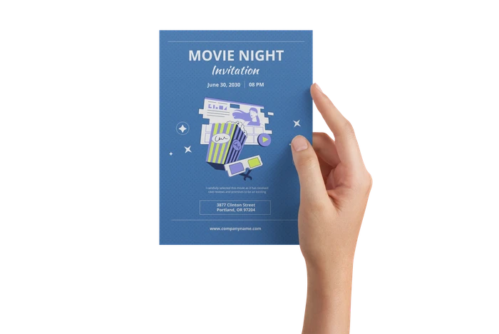 movie night invitation templates