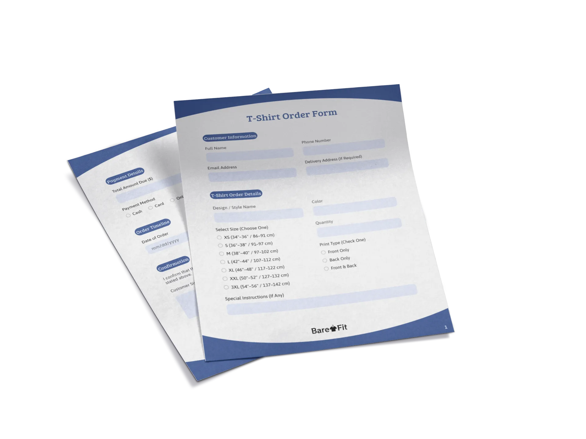 Bestellformularvorlagen