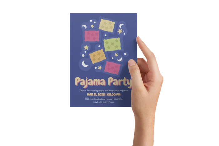 plantillas de invitaciones para fiestas de pijamas