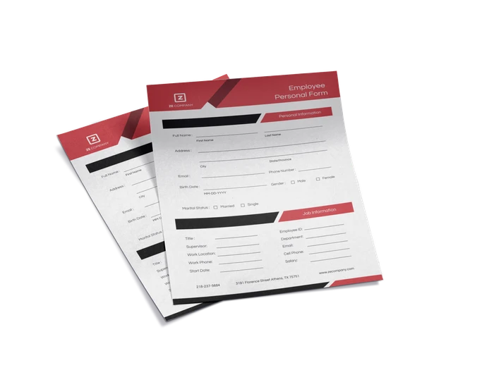 personal form templates