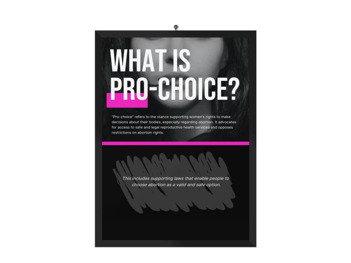 pro choice poster templates