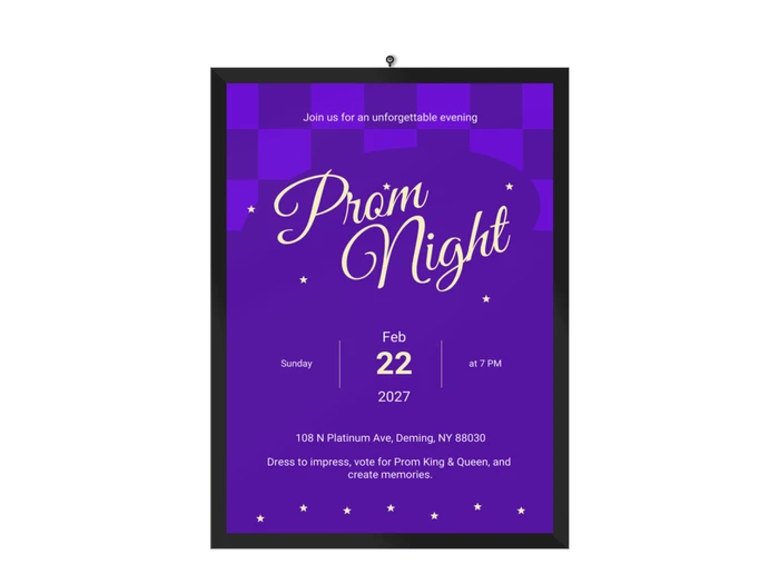 prom poster templates