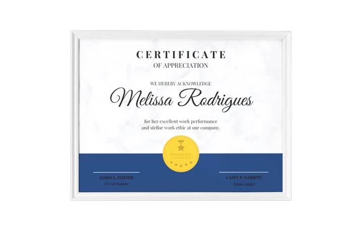 Recognition Certificate Templates