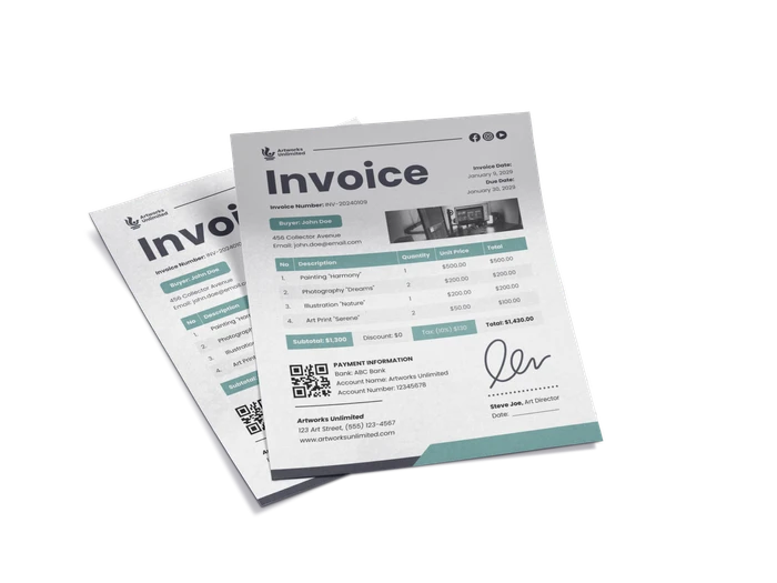 royalty invoice templates