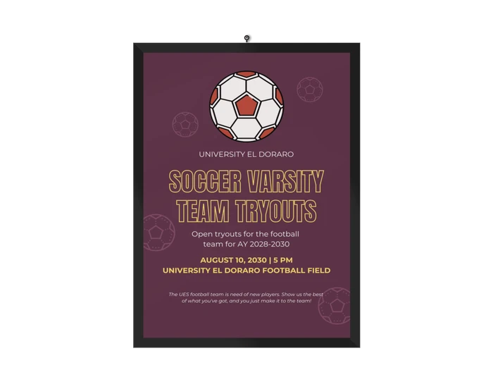 soccer poster templates