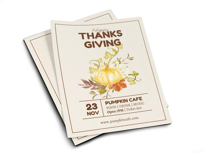 Thanksgiving Flyer -Vorlagen