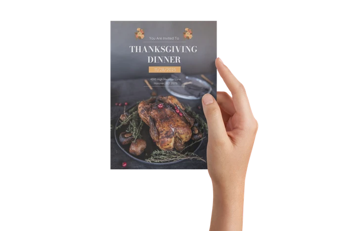 Thanksgiving -Einladungsvorlagen