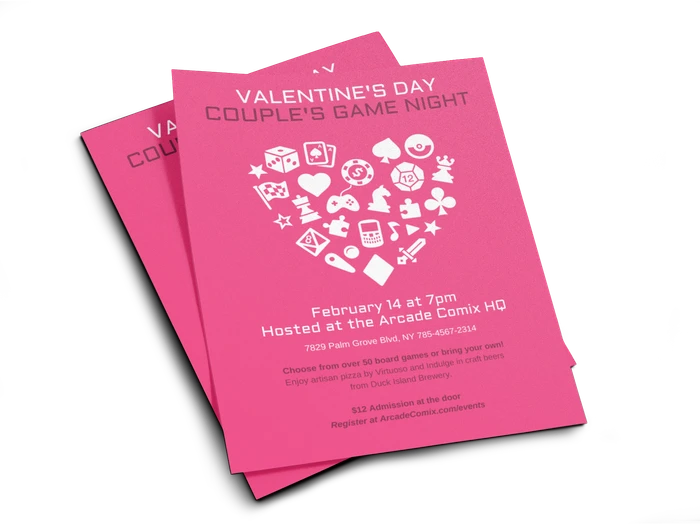 valentines day flyer templates