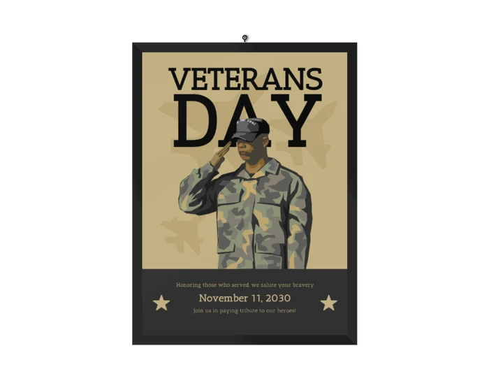 veterans day poster templates