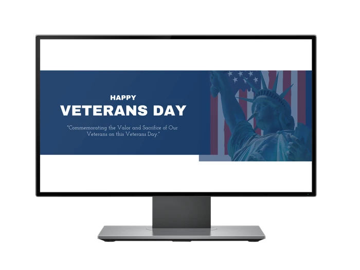 veterans day banner templates