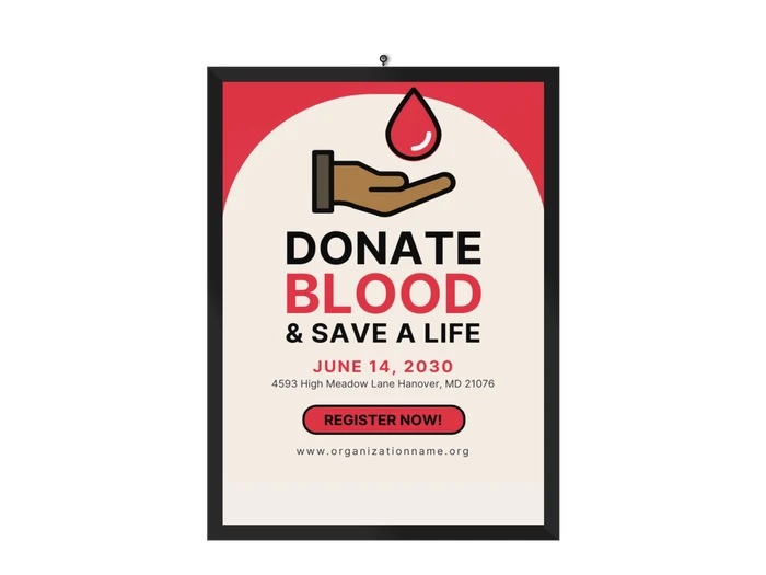 قوالب ملصق اليوم العالمي للتبرع بالدم