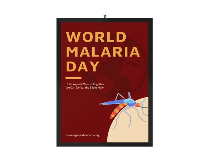 World malaria day poster