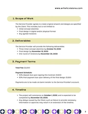 Artist Contract Template - صفحة 2