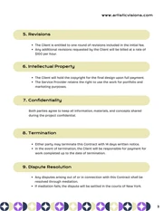 Artist Contract Template - صفحة 3