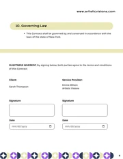 Artist Contract Template - صفحة 4