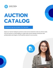 Auction Catalog Template - Page 1