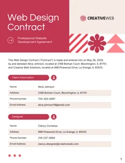 Web Design Contract Template - صفحة 1