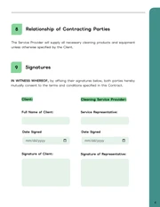 Cleaning Services Contract Template - Página 4