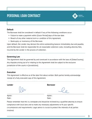 Green Turquoise Modern Loan Contracts - Page 3