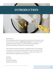 Janitorial Business Proposal Template - page 2