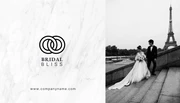White Luxury Texture Wedding Event Planner Business Card - Page 1