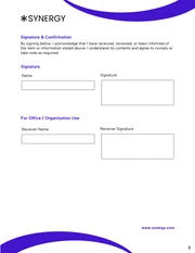 Acknowledgement Form Template - Página 2
