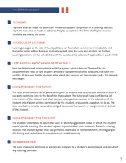 Tutoring Contract Template - Page 2