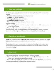 Vehicle Maintenance Contract Template - page 3