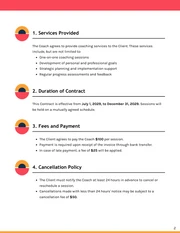 Coaching Contract Template - Seite 2