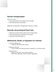 Limited Liability Partnership Agreement Template - Pagina 3