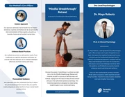Simple Blue Mental Health Tri-fold Brochure - Page 2