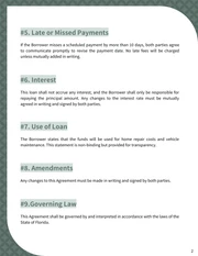 Loan Contract Between Friends Template - Página 2