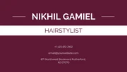Style Savvy Modern Design Hair Salon Business Card - Page 2