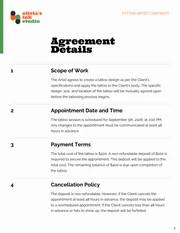 Tattoo Artist Contract Template - Seite 2