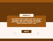 Brown Modern Minimalist Playful Riddle Game Presentation - Page 5
