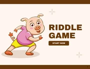 Brown Modern Minimalist Playful Riddle Game Presentation - Page 1