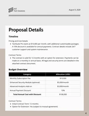 Vendor Proposal - Page 4