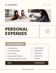 Brown Simple Expense Report - Page 2