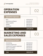 Brown Simple Expense Report - Page 3