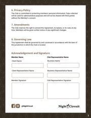 Club Contract Template - page 2