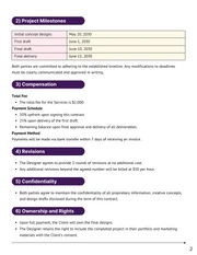 Music Graphic Design Contract Template PDF - page 2