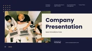 Dark Purple And Brown Company Presentation - Page 1