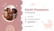 Playful Babysitter Business Card - Page 2
