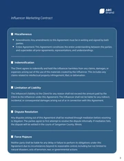 Influencer Marketing Contract Template - Seite 3