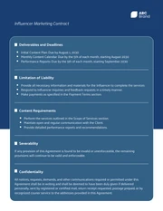 Influencer Marketing Contract Template - Seite 4