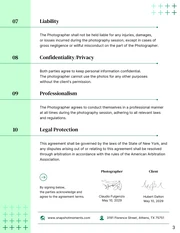 School Photography Contract - Seite 3