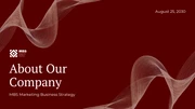 Red And White Minimalist Elegant Company Profile Professional Presentation - Page 1