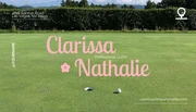 Green and Pink Woman Professional Golfer Business Card - Page 1