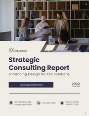 Strategic Consulting Report - Page 1