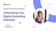 Minimalist Purple Digital Marketing Webinar Presentation - Page 1